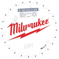 Пильный диск для циркулярной пилы по дереву Milwaukee 184 x 5/8(15,87) x 24, 1.6 мм (1шт)