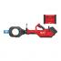 Аккумуляторный гидравлический инструмент для резки кабеля Milwaukee M18 HSFC125R-802C (с пультом д/у)