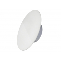 Стеклянный Диффузор Анемостат, круг, Матовый Белый RAL9003 D125 мм