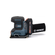 Шлифмашина вибрационная аккумуляторная SENIX PSX2-M2-EU 20В бесщ. дв., 125 мм, с 1 АКБ, 1 ЗУ