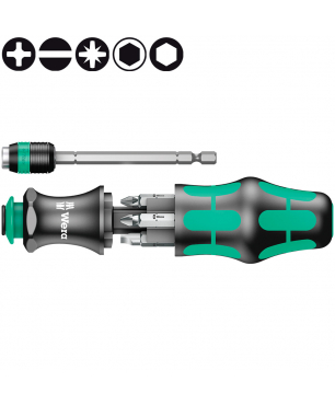 Отвертка с битами WERA Kraftform Kompakt 20 с сумкой 051021