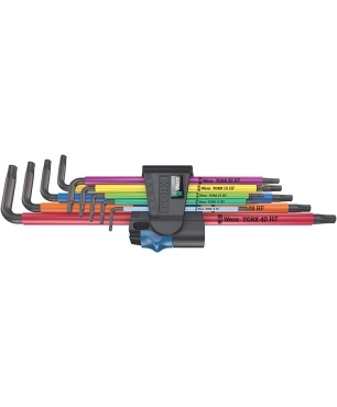 Набор Г-образных ключей WERA 967/9 TX XL Multicolour HF 1, 024470