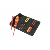 Набор насадок с отвёрткой-битодержателем WERA Kraftform Kompakt VDE 7 Universal 1 Tool Finder 7 предметов WE-006600
