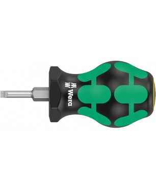 Отвертка для карбюраторов WERA 335 Stubby, 0.6 x 3.5 x 79 мм, 008840