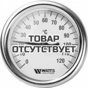 Термометр биметаллический Watts с погр. гильзой T 63/50