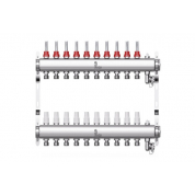 Коллектор нерж. Wester W902 1-3/4 в сборе с расходомерами на 10 выходов